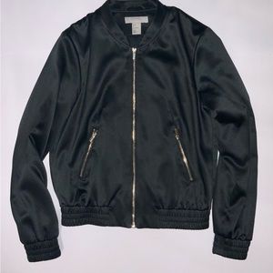 H&M navy blue bomber jacket